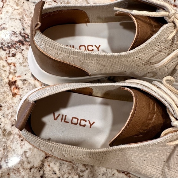 Men's Cream Brown tan business Casual Shoes comfy size 11.5 comfort sole summer - Picture 11 of 11